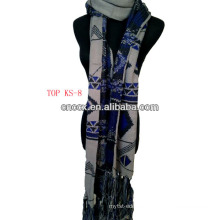 2016 fashion100% acrylic jacquard snow knitted scarf fashion scarf christmas scarf